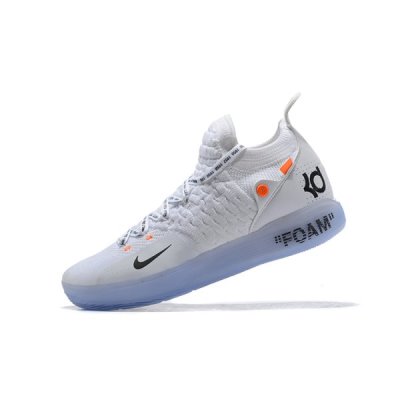 Nike Erkek Kd 11 Beyaz / Siyah / Turuncu Basketbol Ayakkabısı Türkiye - MMRDUKD7